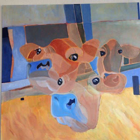 Akryl p lrred, 100x100