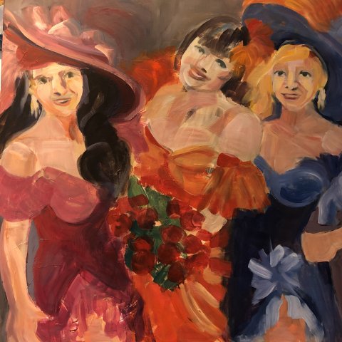 Akryl p lrred, 100x100, Solgt