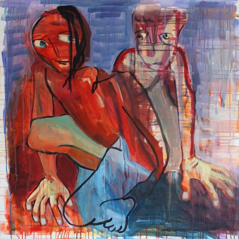 Akryl p lrred, 100x100