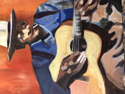 Akryl p lrred, 60x70, Solgt